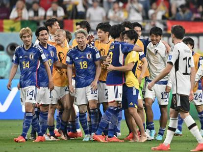 ワールドカップ日本、ゴールを決める！